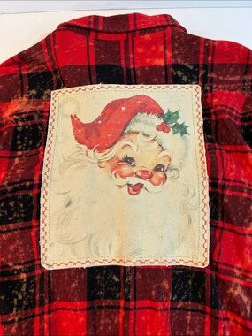 Angry Minnow Santa Claus Flannel Shirt